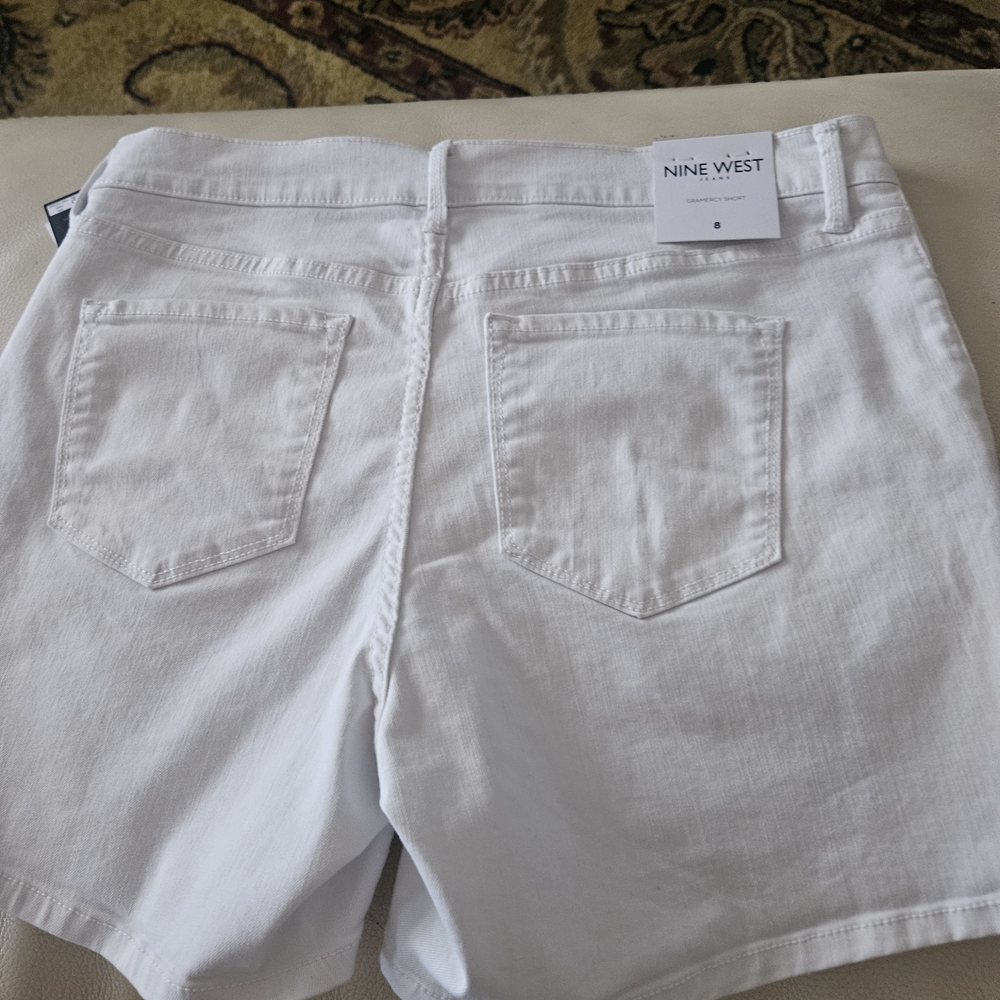 Nine West Women's White Shorts - Picture 9 of 11